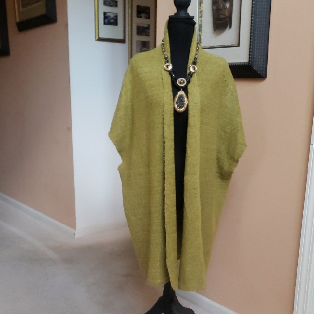 Universal Thread Lime Green Knitted Cardigan Dust… - image 2